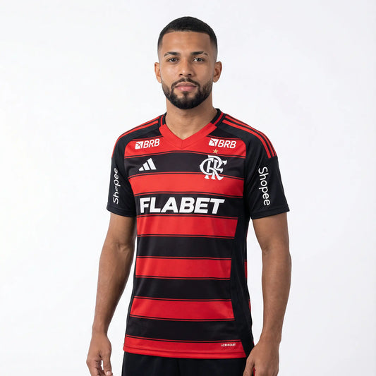 Camisa Adidas Flamengo 2025/26 I Com Patrocínios